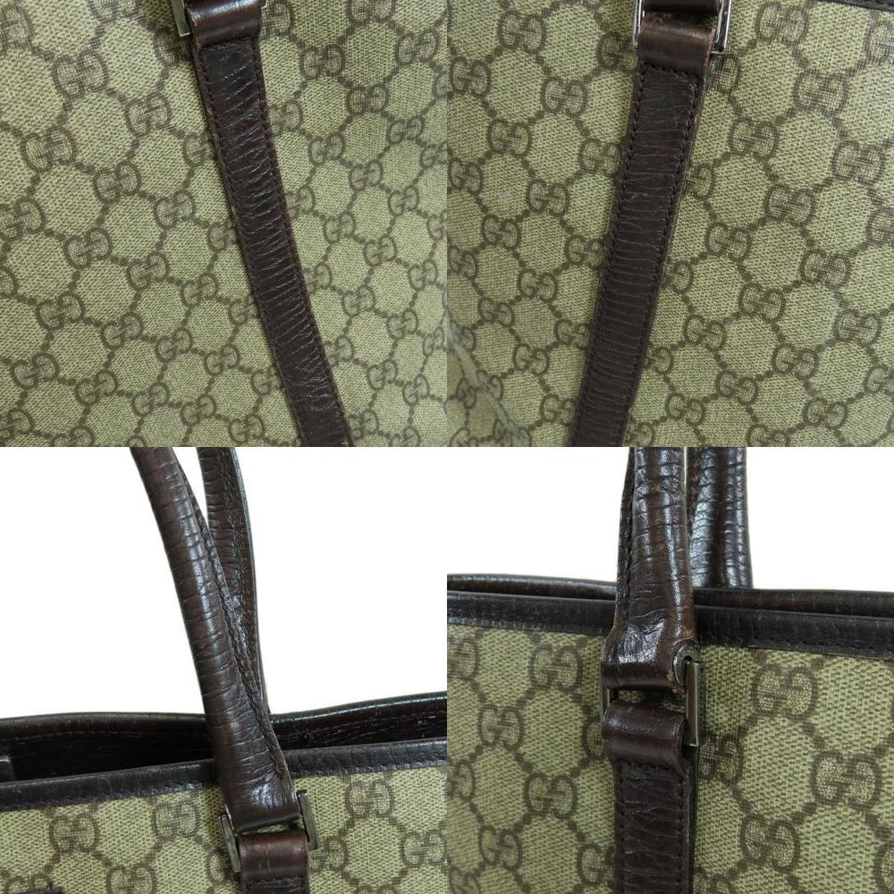 Gucci GG Tote Bag Leather Brown - Picture 7 of 9